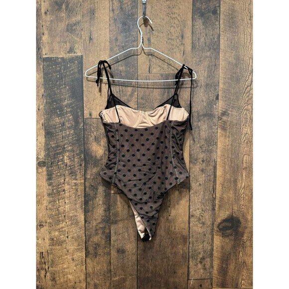 White Fox Boutique Black Polka Dot Camisole - Picture 3 of 6